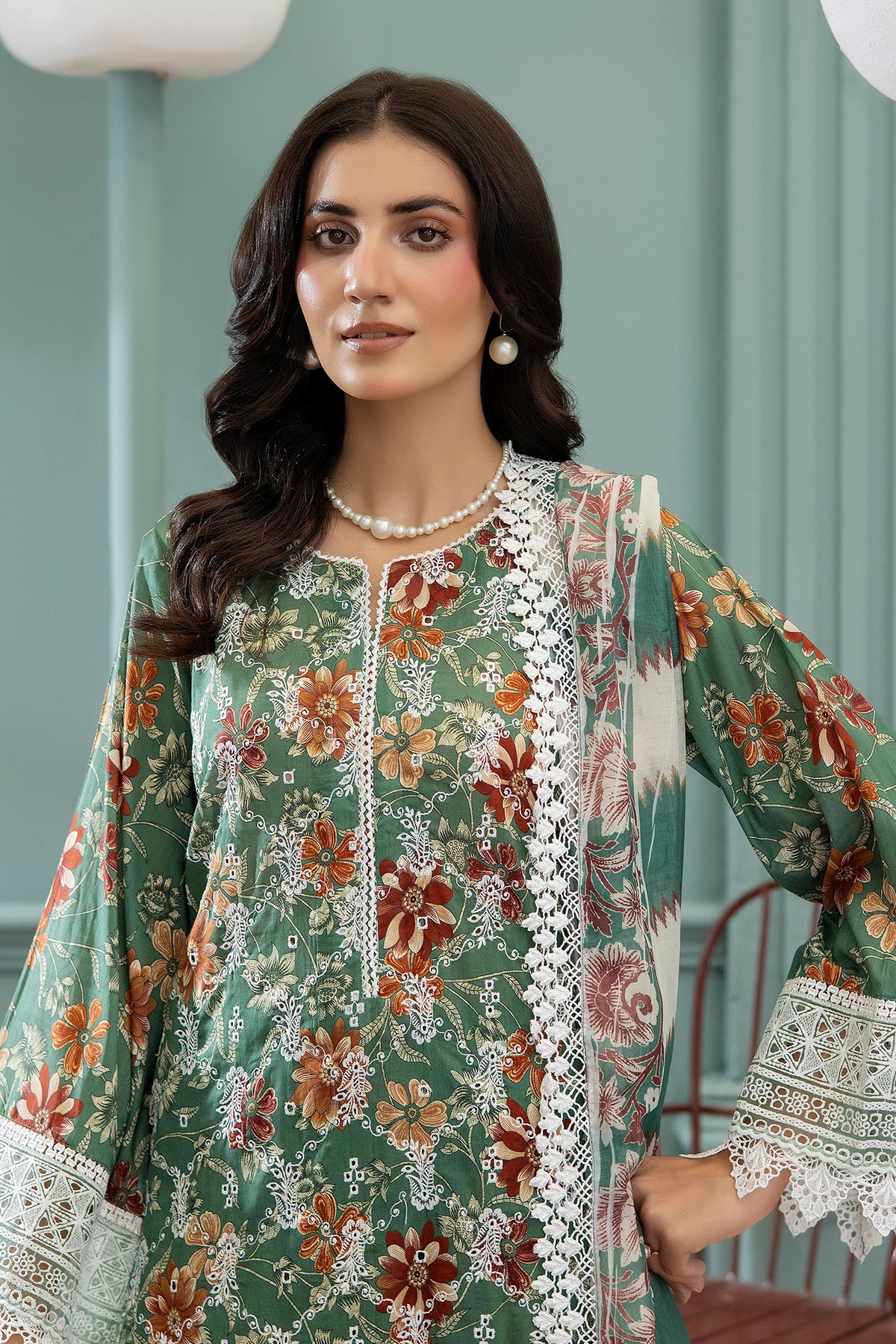 3 Piece – Printed Lawn