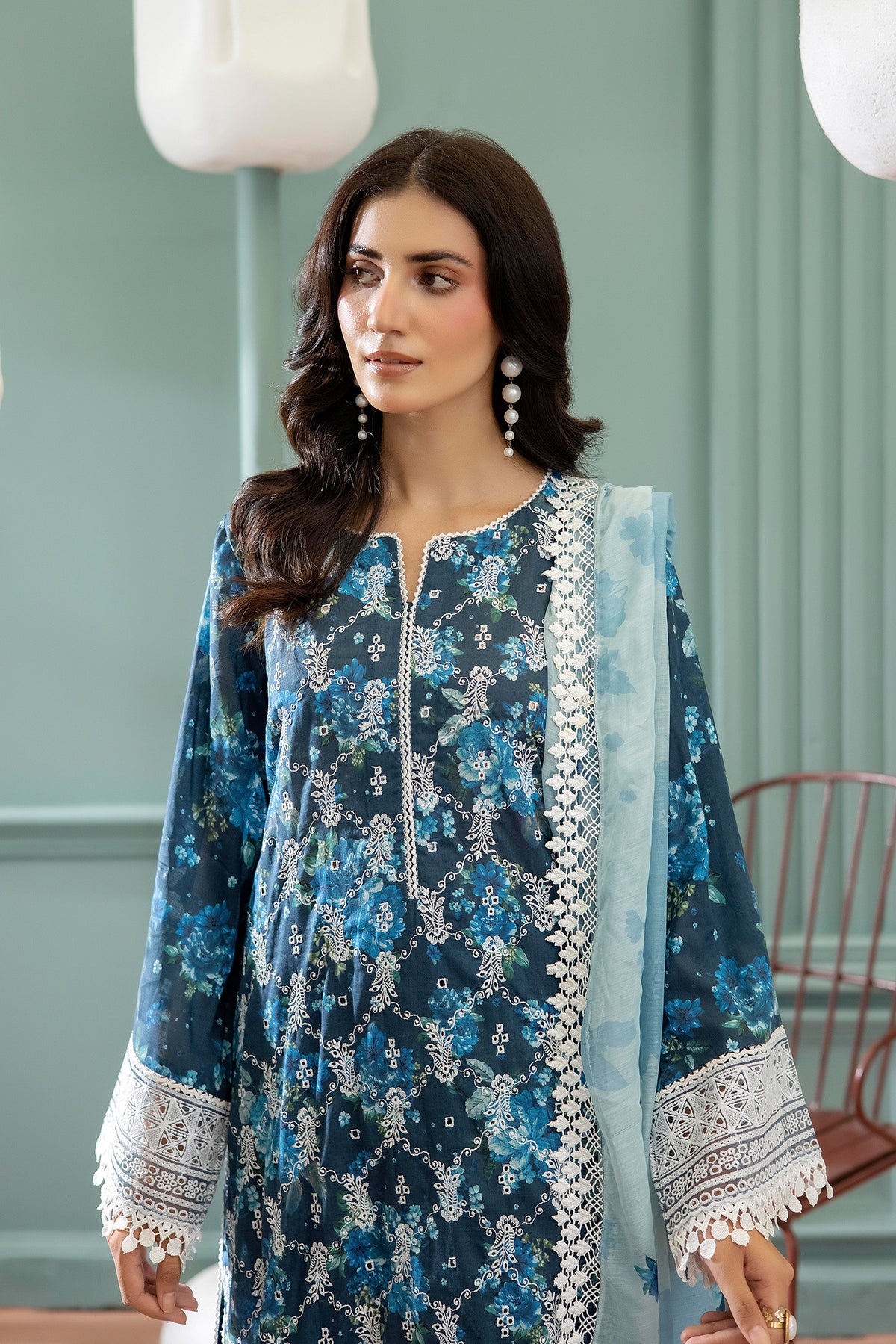 3 Piece – Printed Lawn