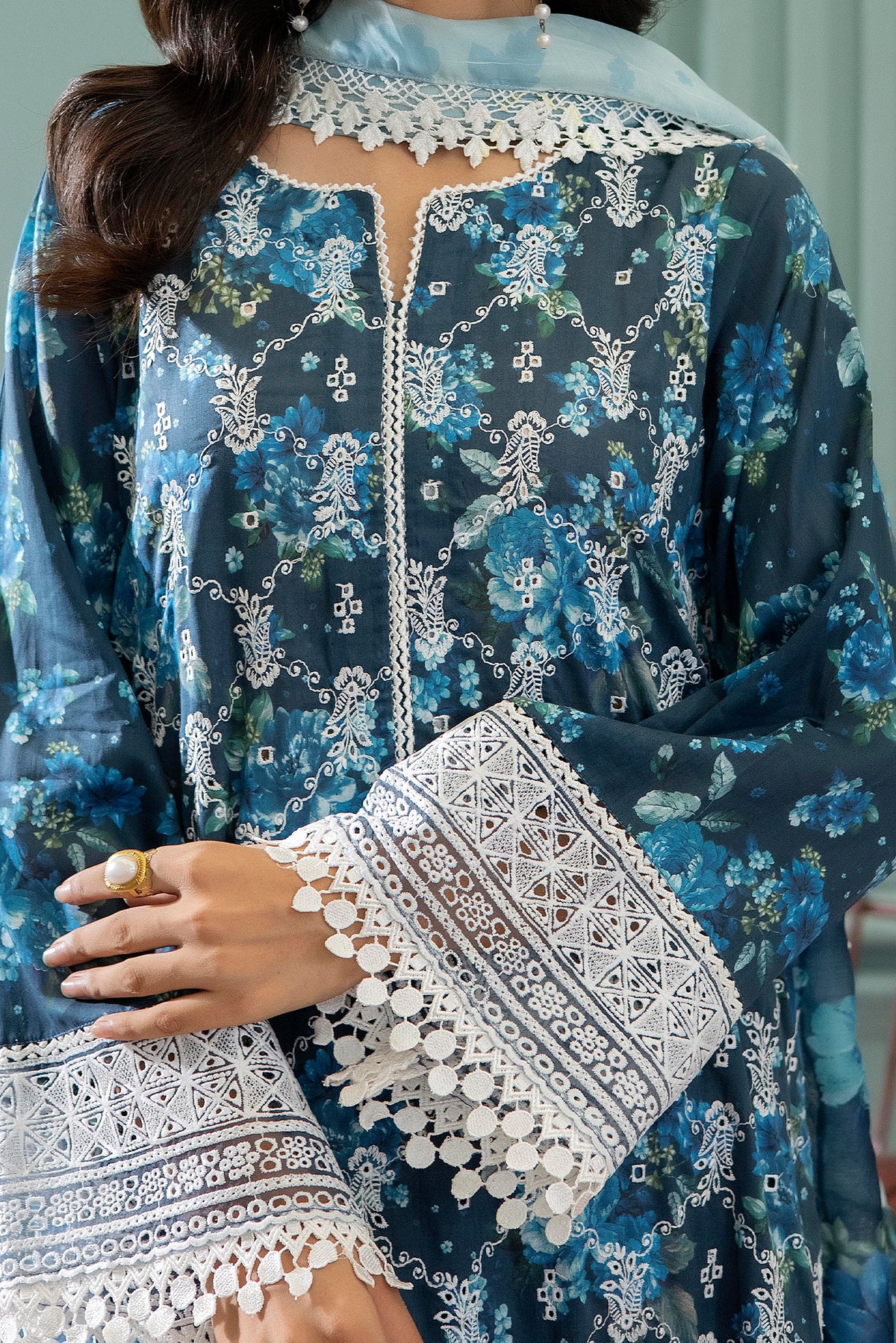 3 Piece – Printed Lawn