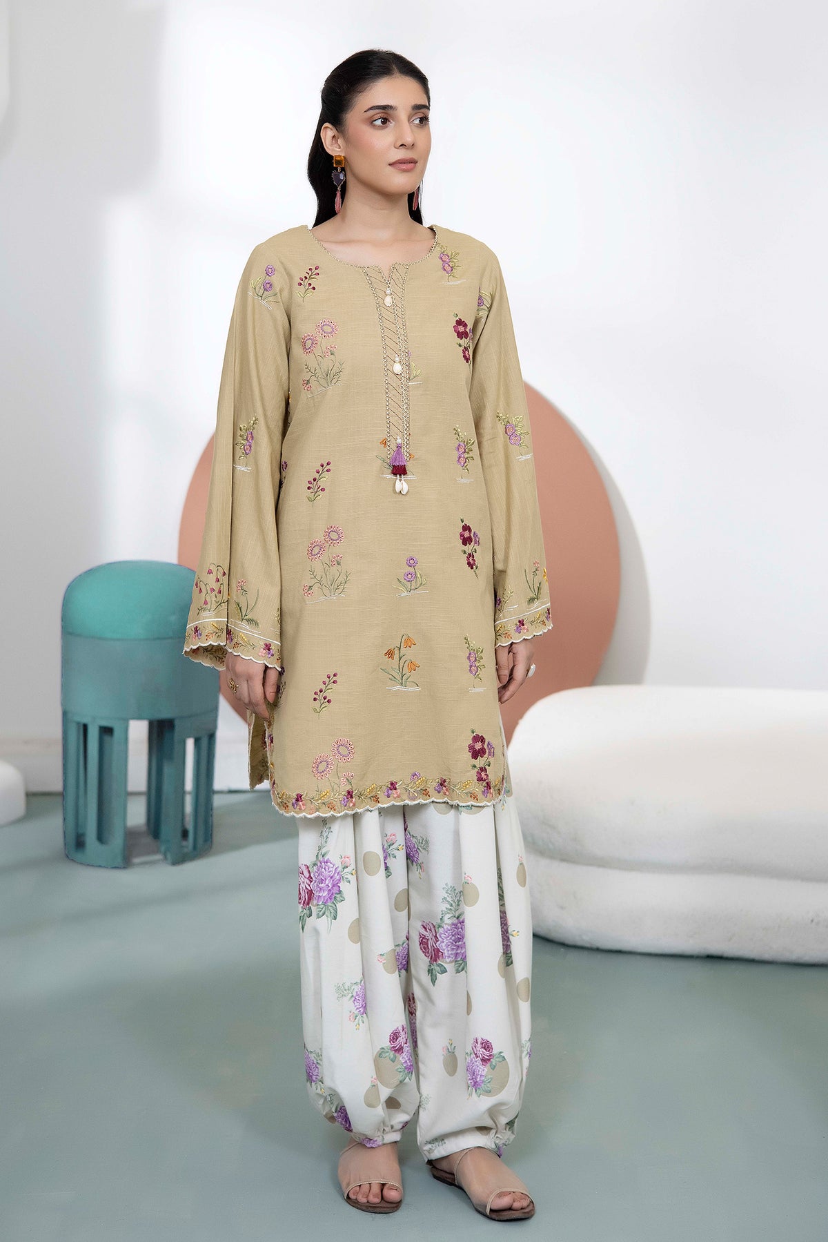 2 PIECE - EMBROIDERED KHADDAR