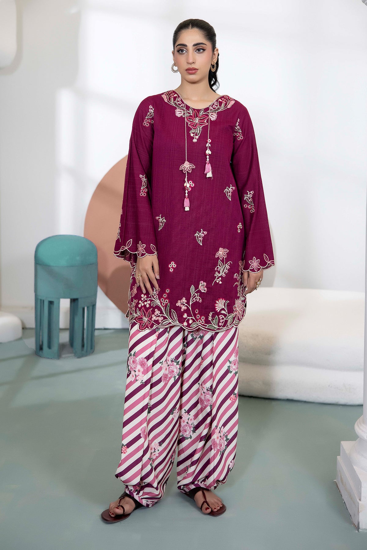 2 PIECE - EMBROIDERED KHADDAR