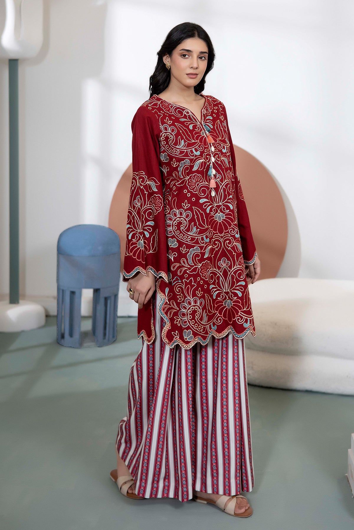 2 PIECE - EMBROIDERED KHADDAR