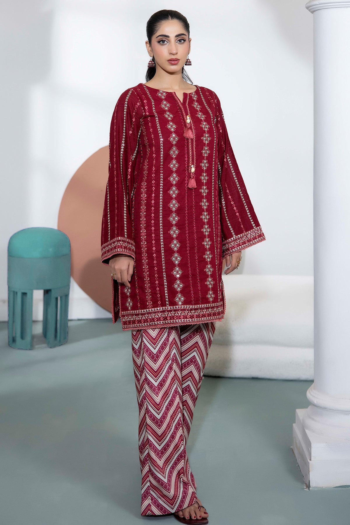 2 PIECE - EMBROIDERED KHADDAR
