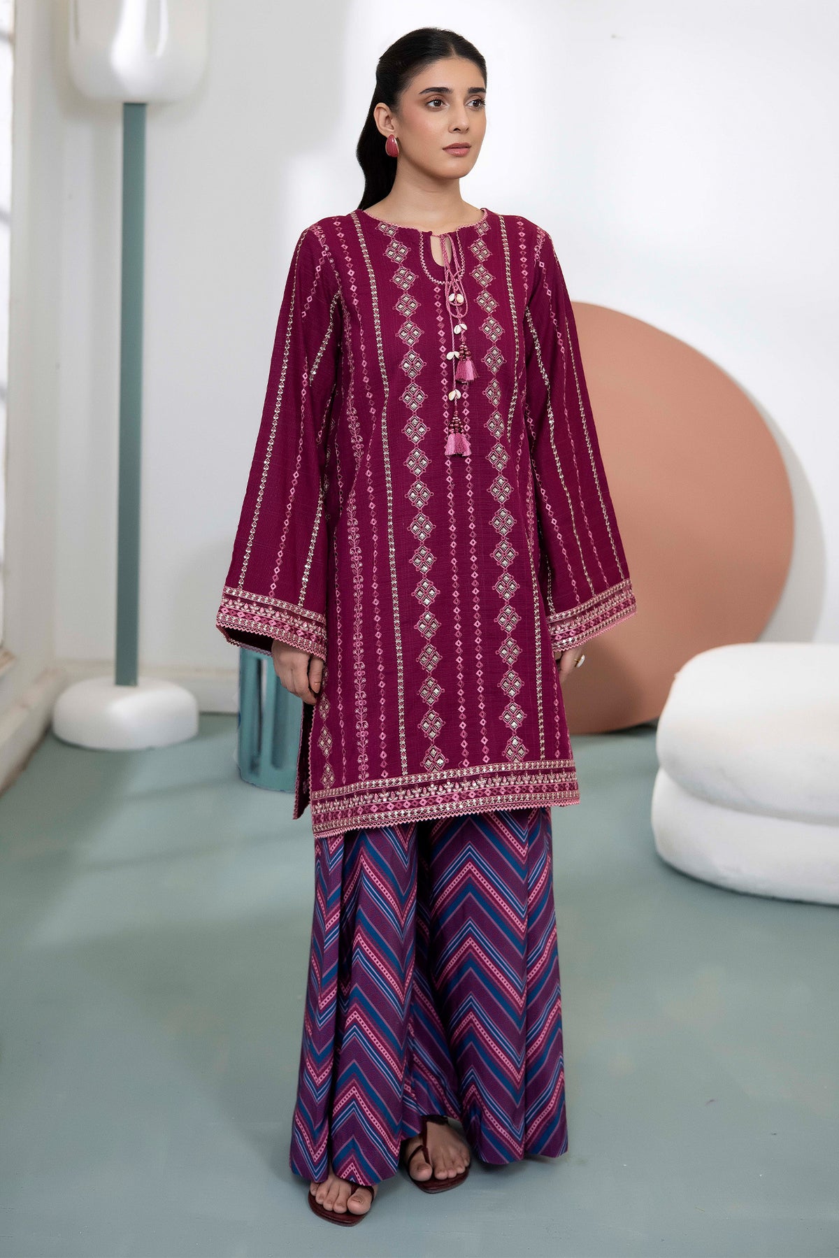 2 PIECE - EMBROIDERED KHADDAR