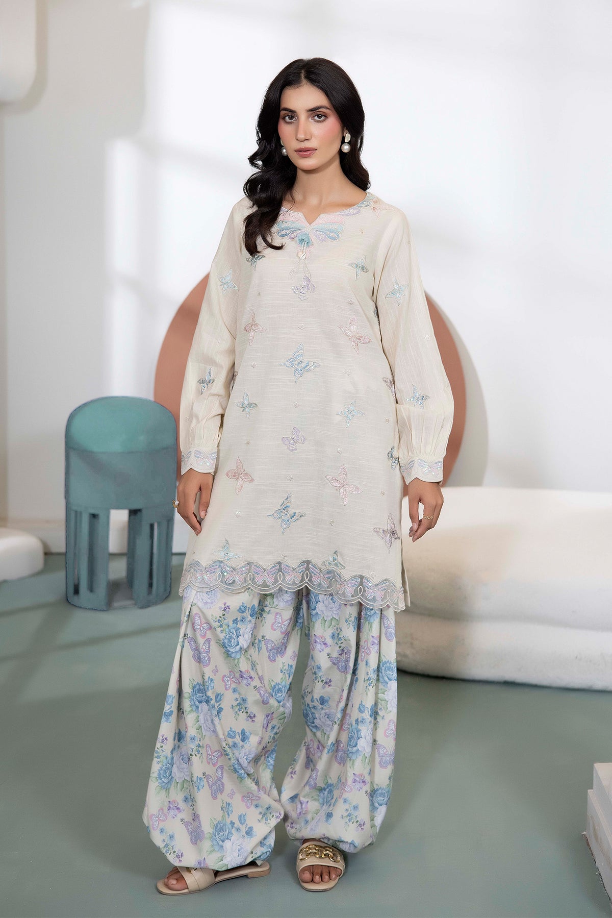 2 PIECE - EMBROIDERED KHADDAR