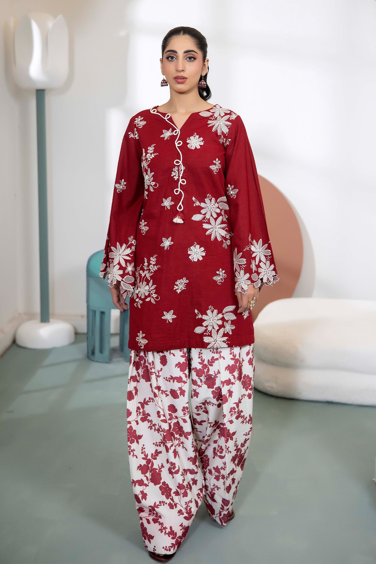 2 PIECE - EMBROIDERED KHADDAR