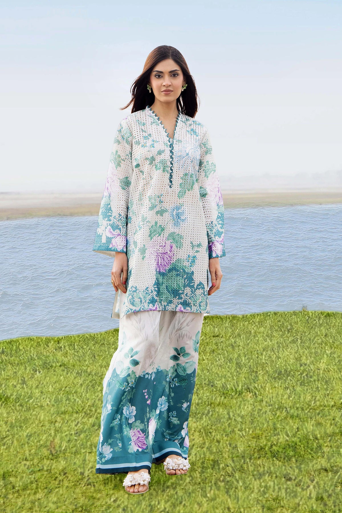 2 Piece – Embroidered Jacquard