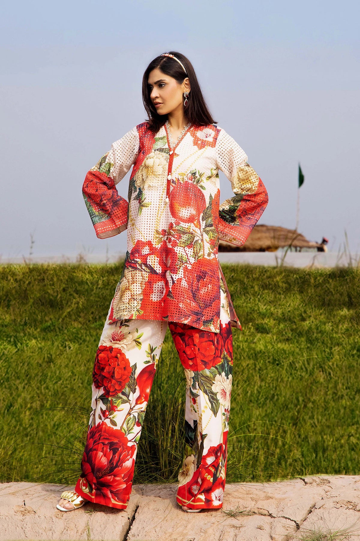 2 Piece – Embroidered Jacquard