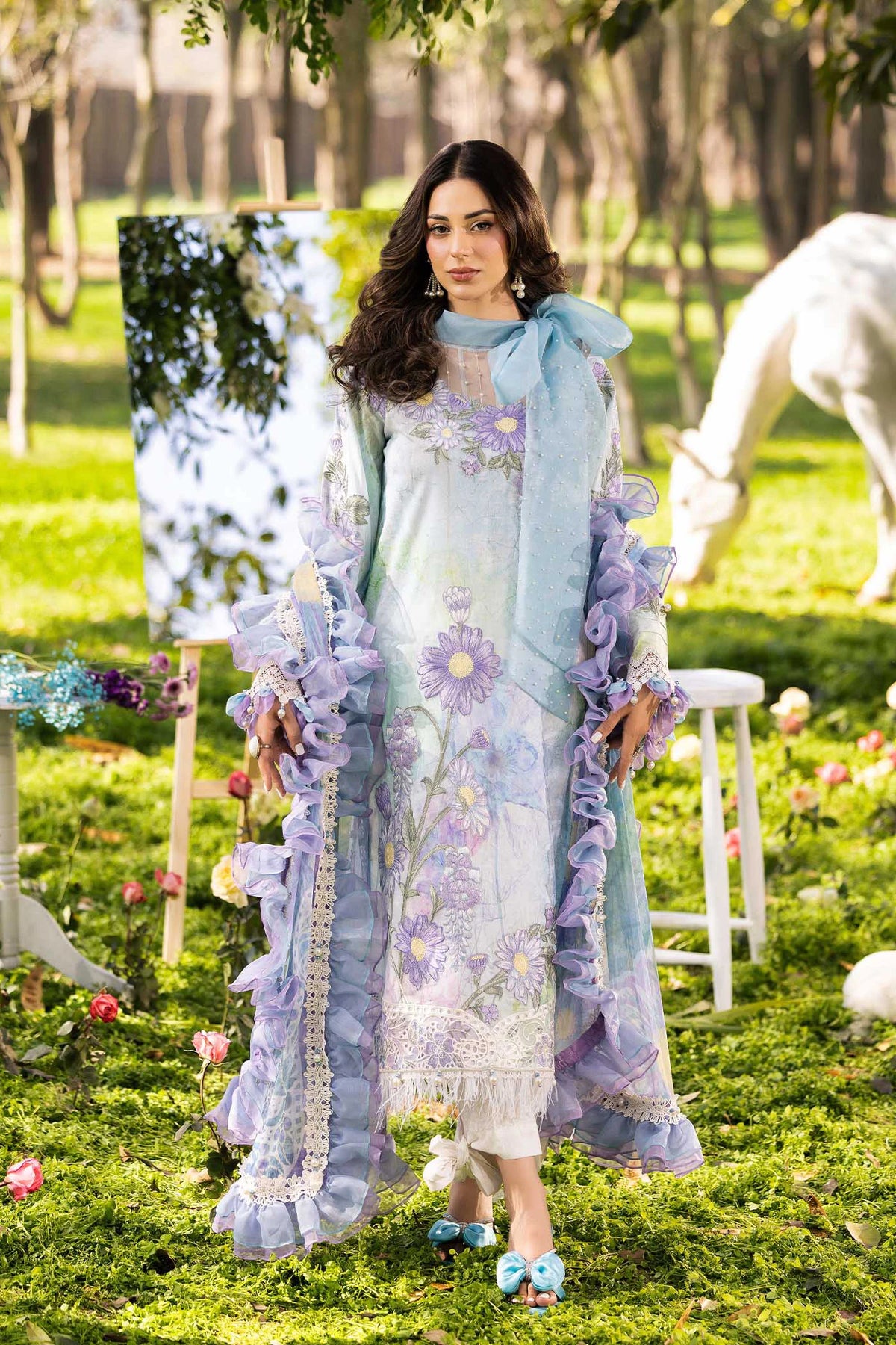 3 Piece – Printed Lawn