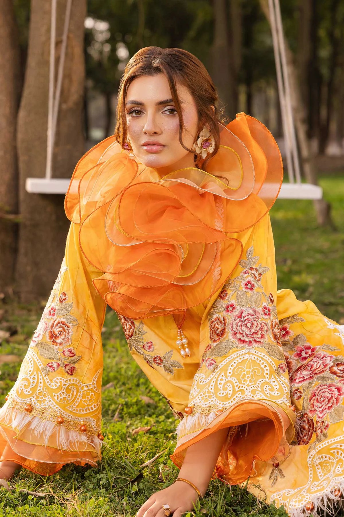 3 Piece – Printed Lawn