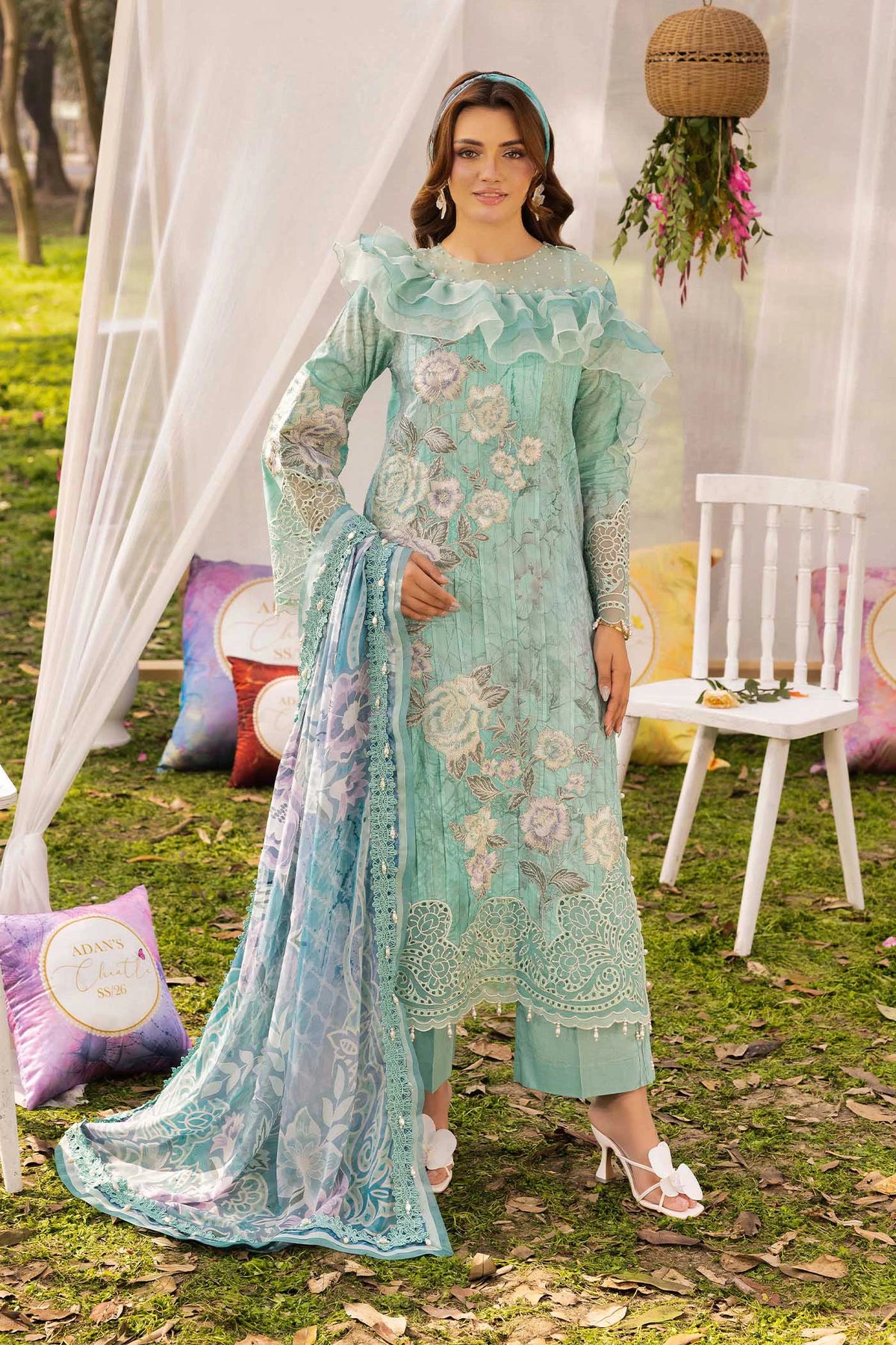 3 Piece – Printed Lawn
