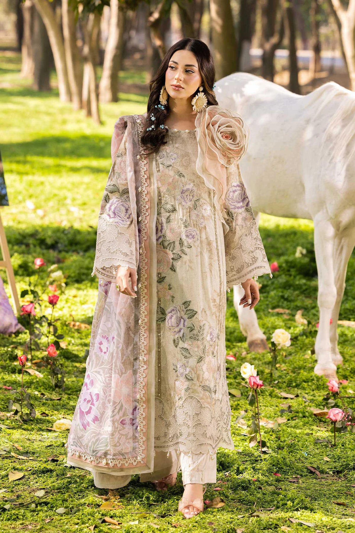 3 Piece – Printed Lawn