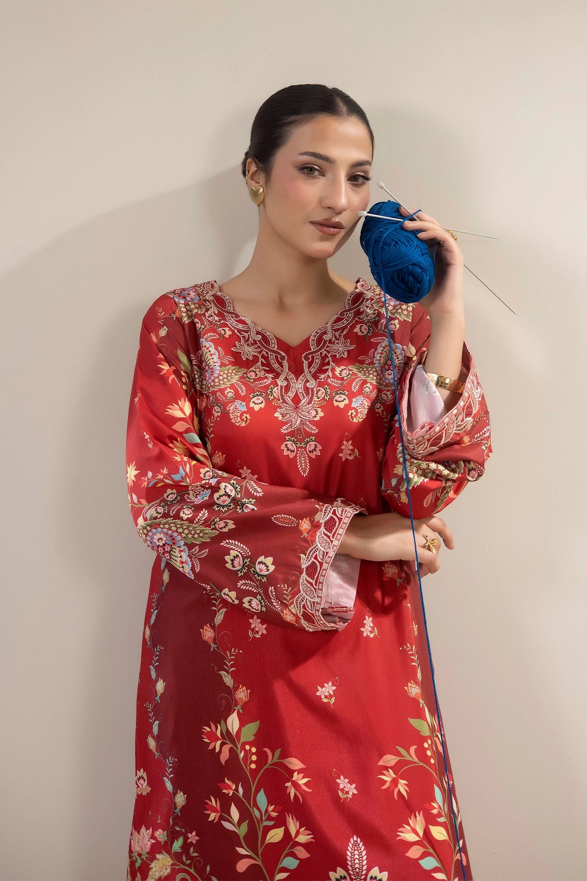 2 PIECE PRINTED KAFTAN