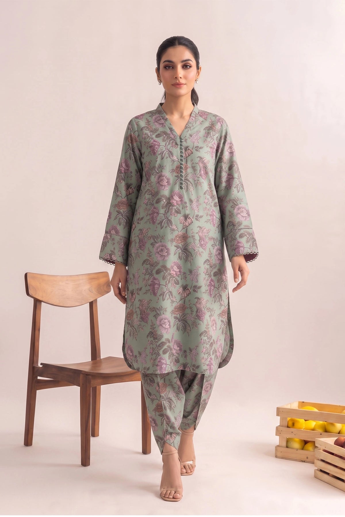 2 Piece – Printed Lawn