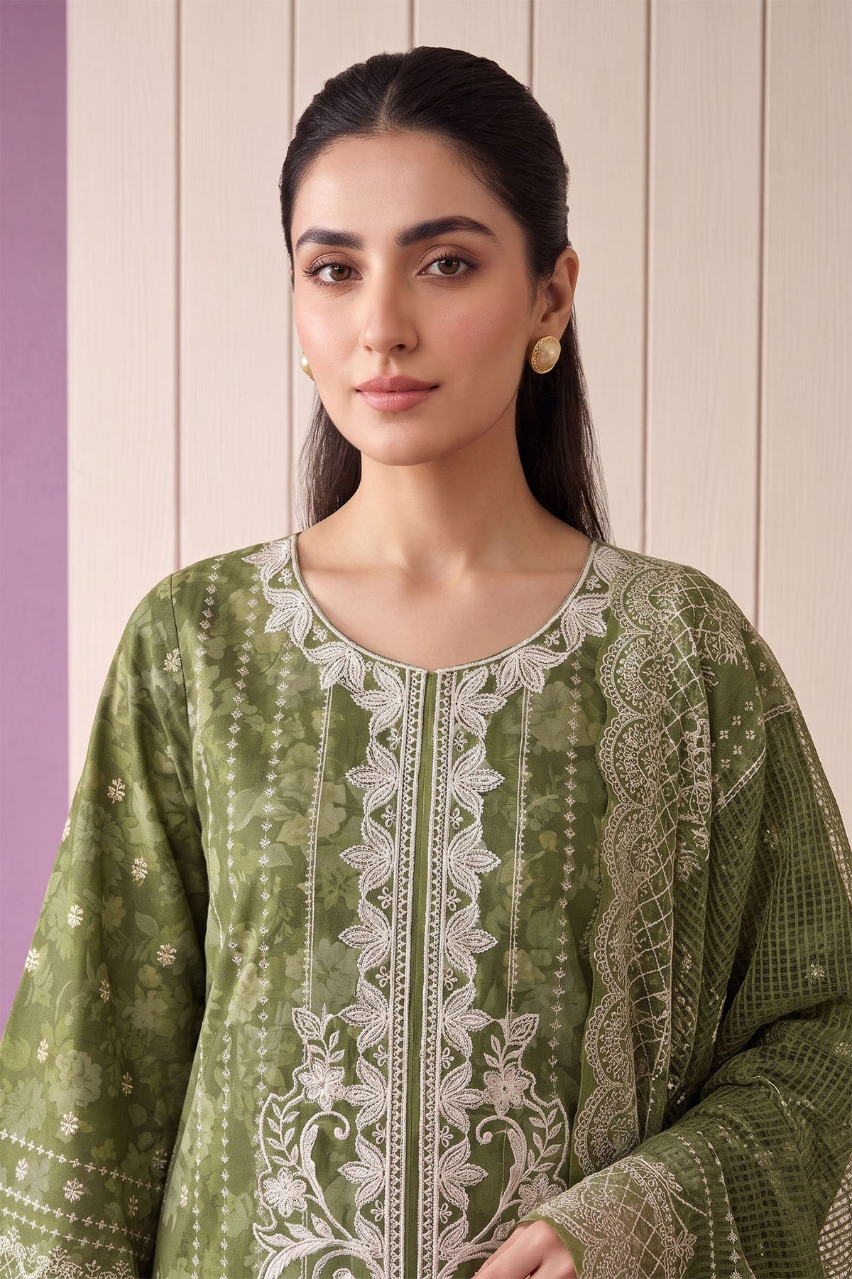3 Piece – Printed Lawn