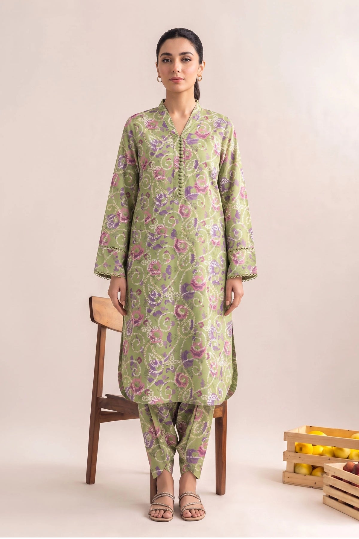 2 Piece – Printed Lawn