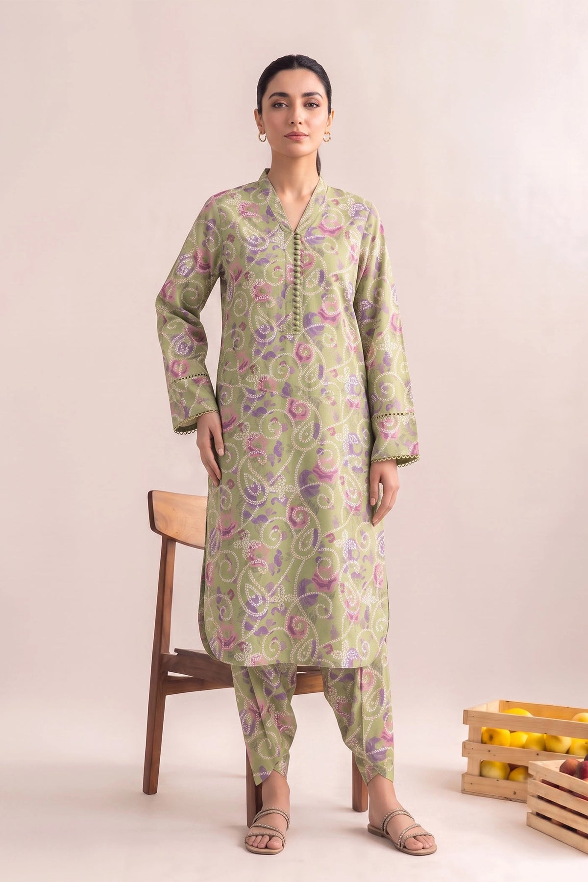 2 Piece – Printed Lawn