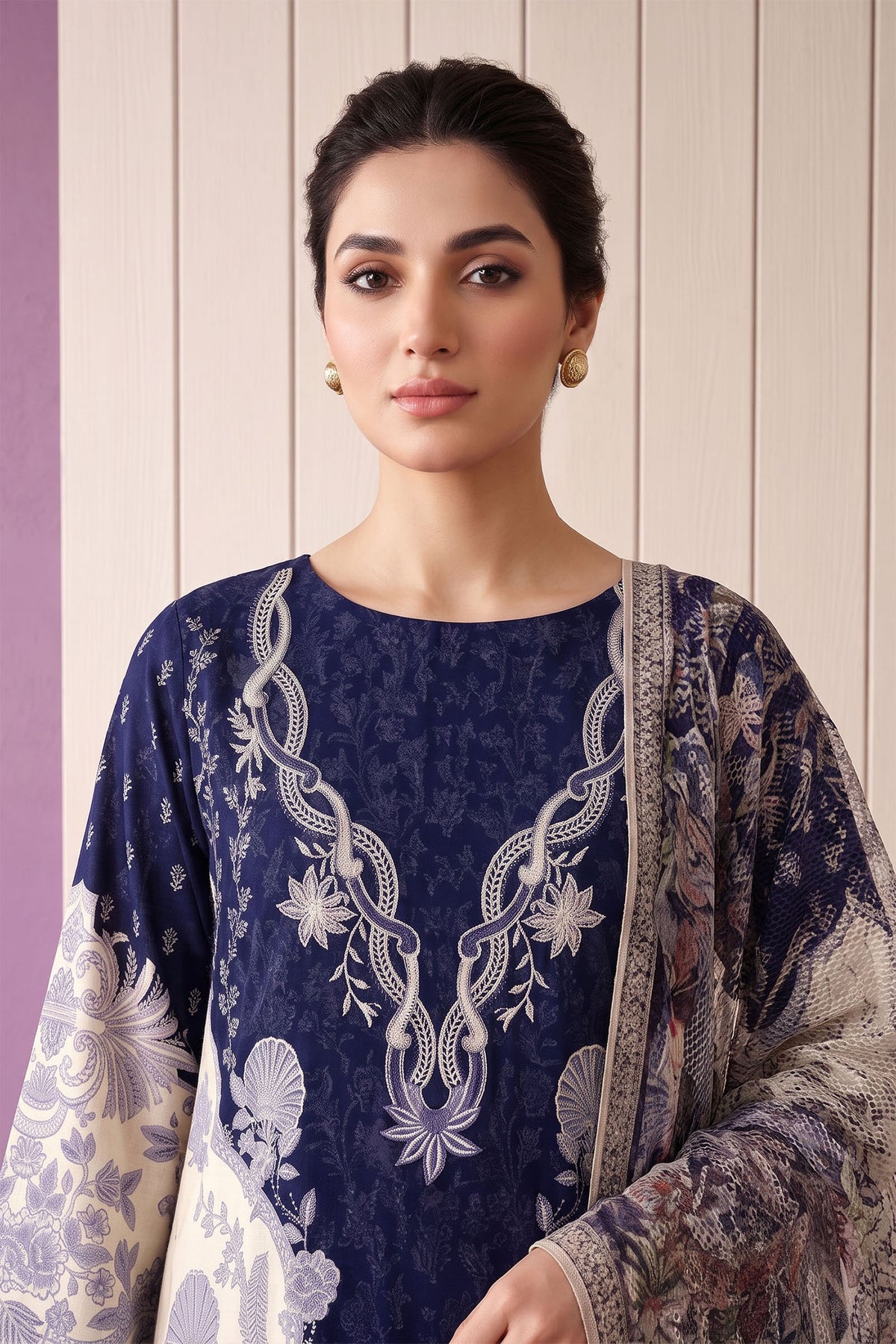 3 Piece – Printed Lawn