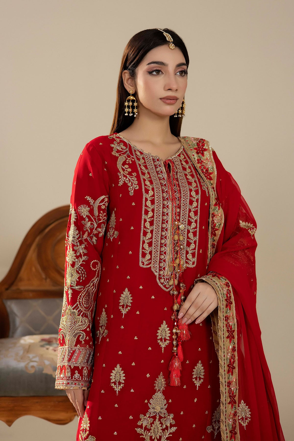 3 Piece – Embroidered Chiffon
