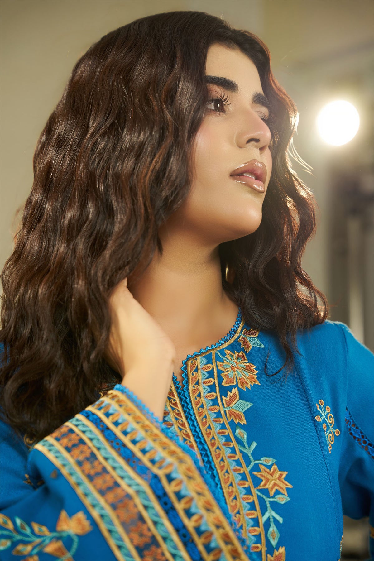 2 PIECE - EMBROIDERED DHANAK EMB-696