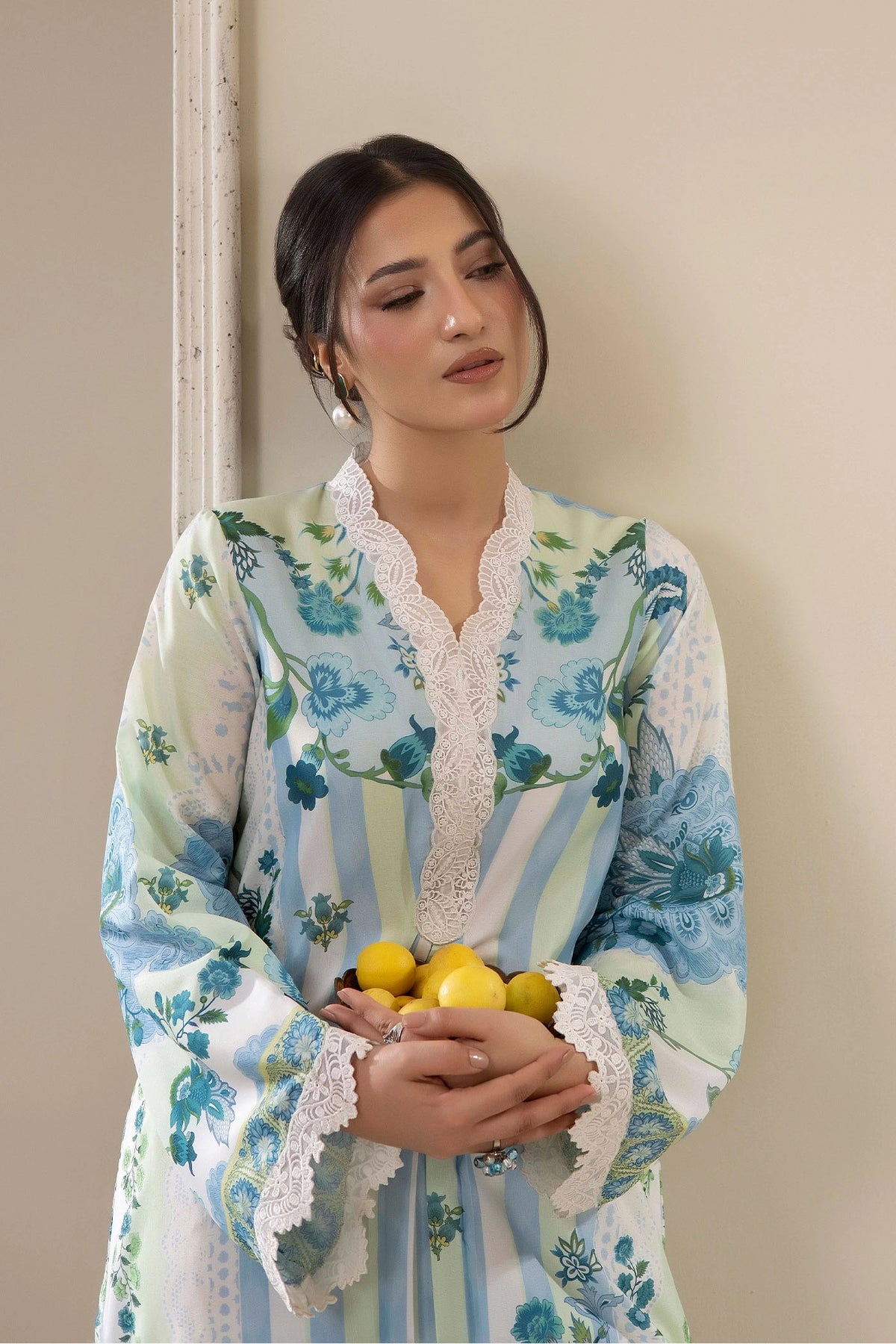2 PIECE PRINTED KAFTAN