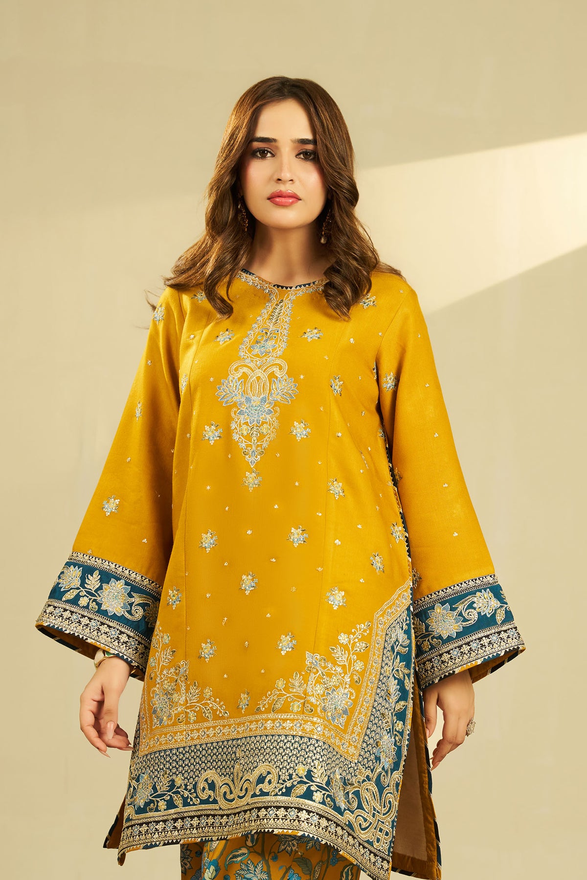 2 PIECE - EMBROIDERED DHANAK EMB-697