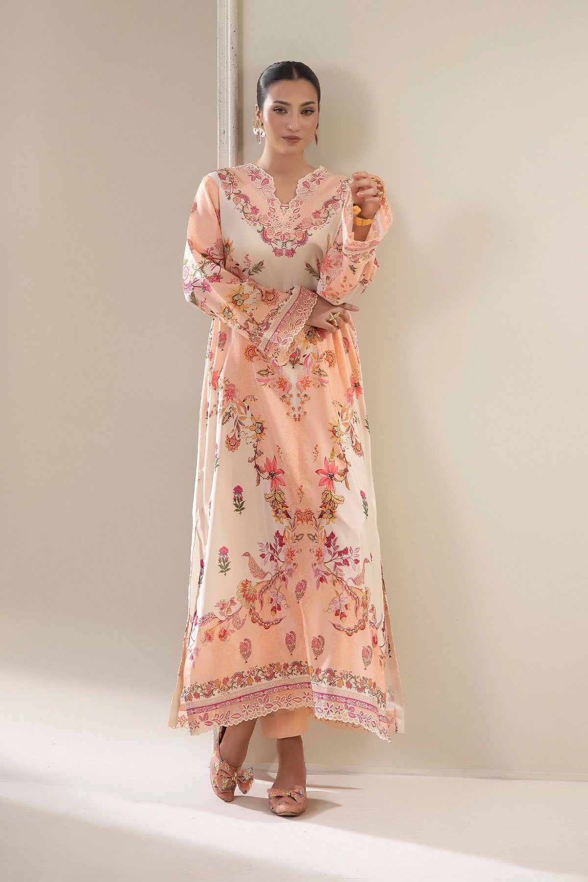 2 PIECE PRINTED KAFTAN