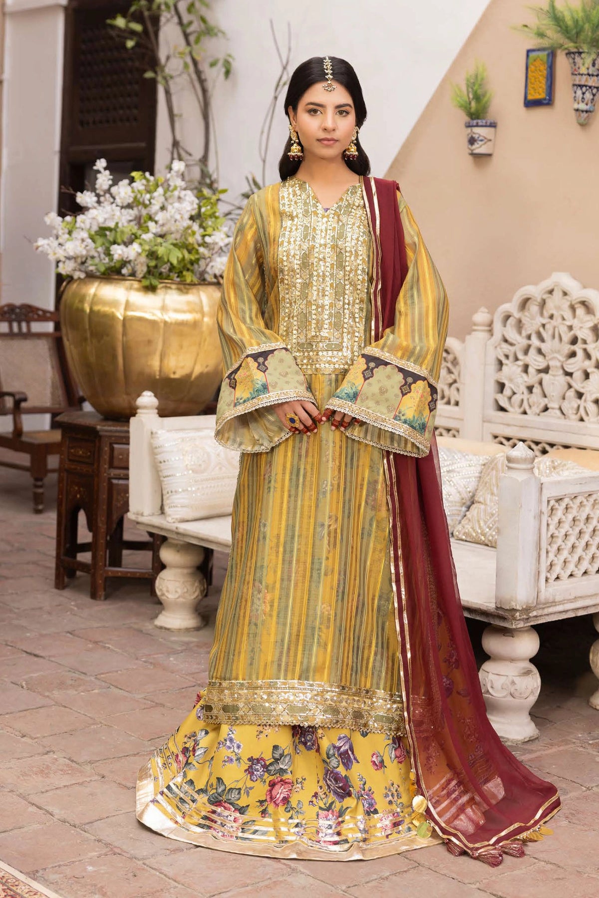 3 Piece – Printed Chiffon