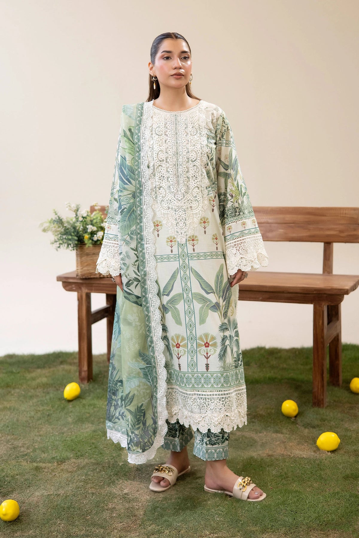 3 Piece – Printed Lawn