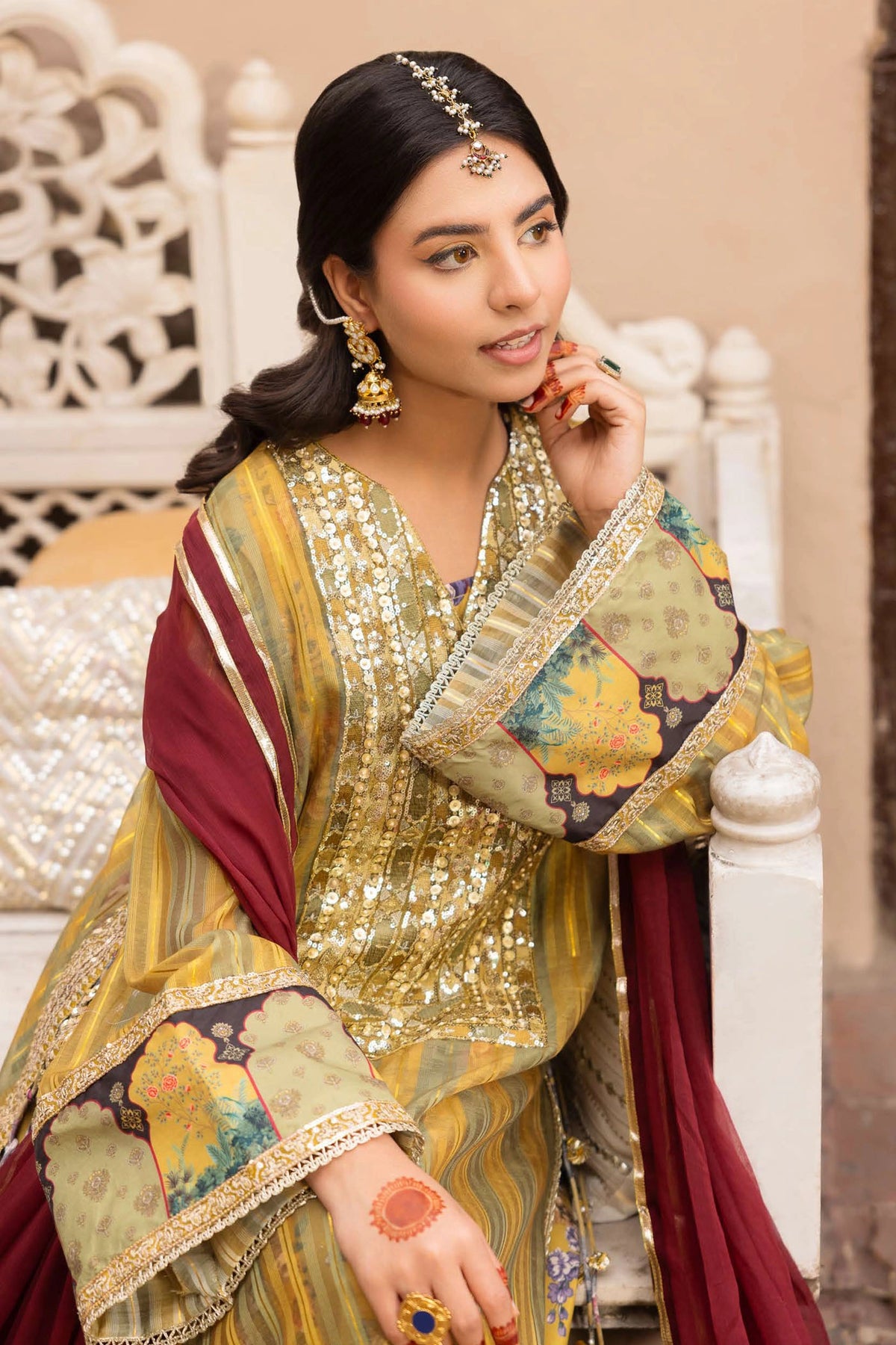 3 Piece – Printed Chiffon