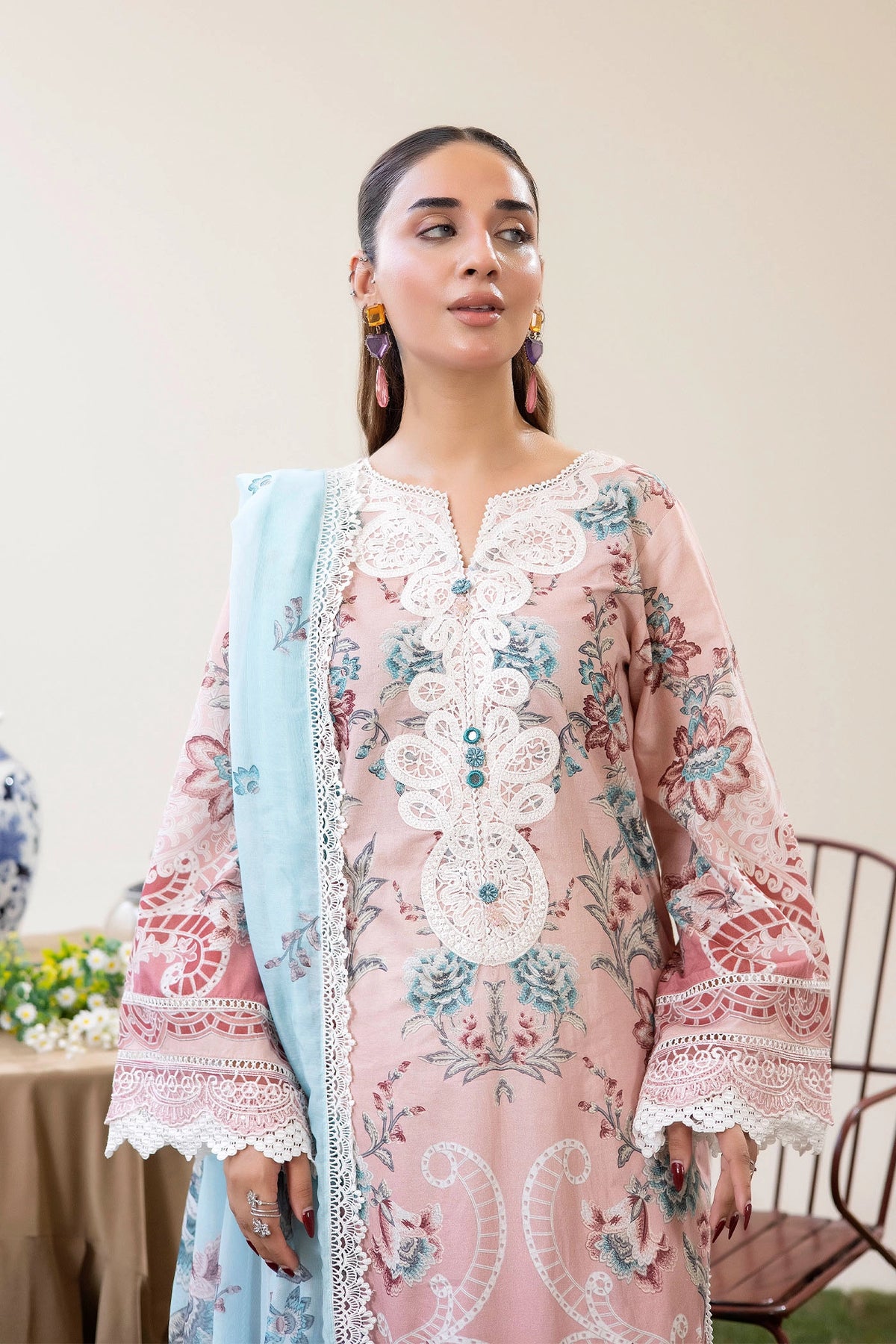 3 Piece – Printed Lawn