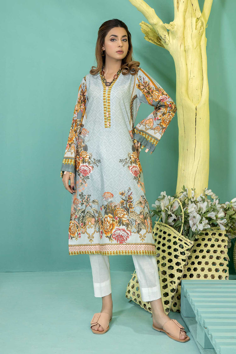Aqiun - Stitched Lawn Shirt