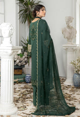 Timber Green - Embroidered Unstitched Lawn