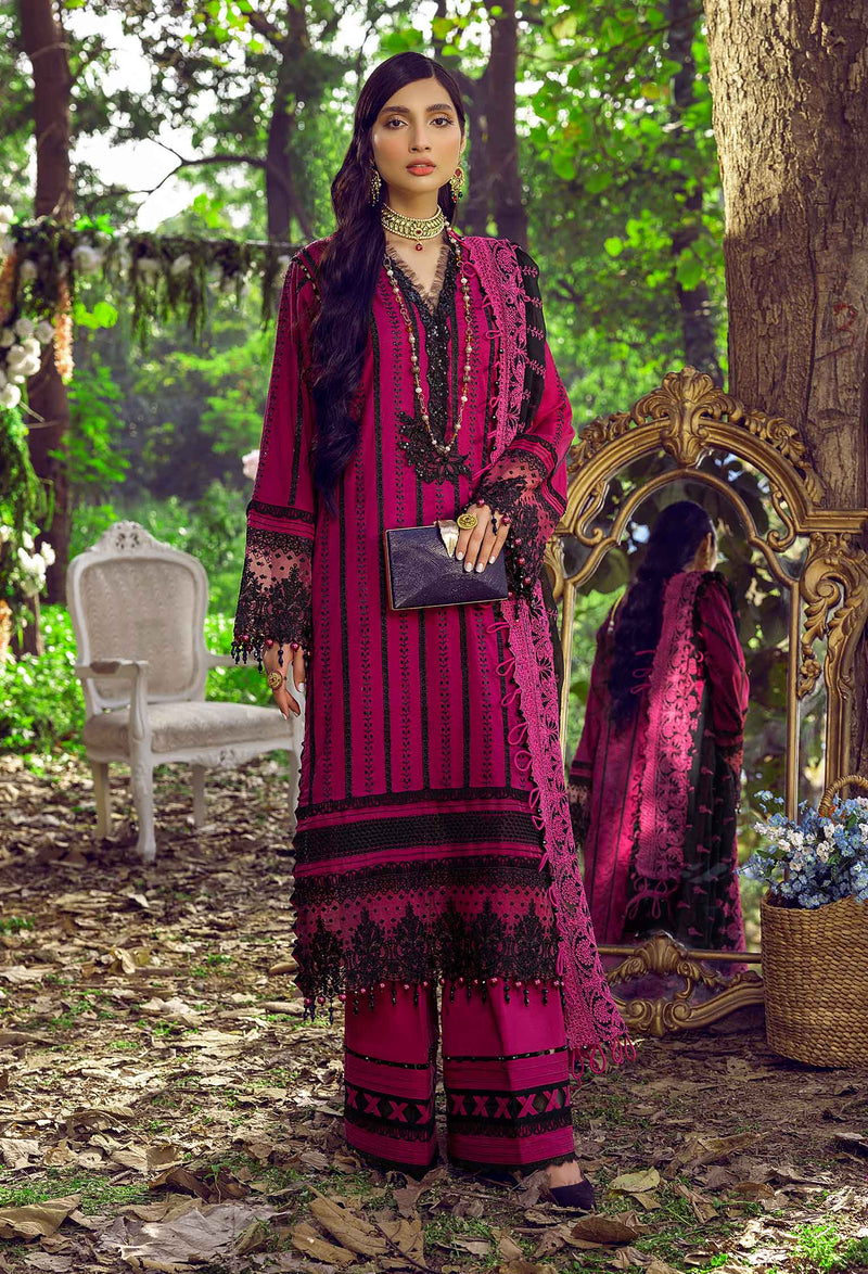 Atramentous - Schiffli Embroidered Lawn