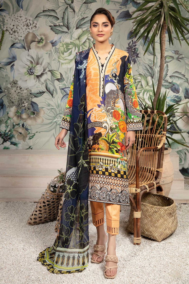 Fawn - Printed & Embroidered Lawn 3PC