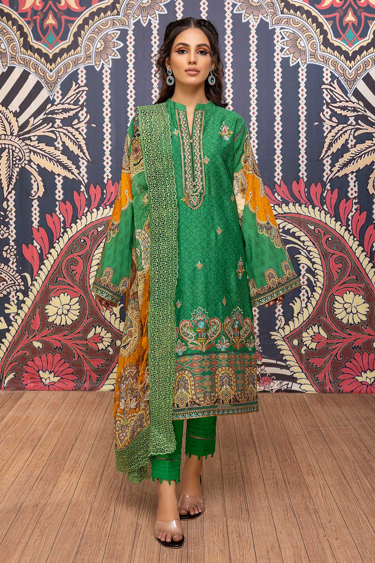 Forest Glory - Printed & Embroidered Lawn Pret 3PC