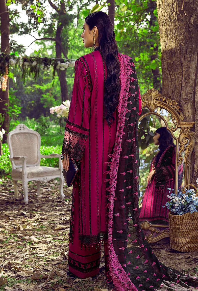 Atramentous - Schiffli Embroidered Lawn