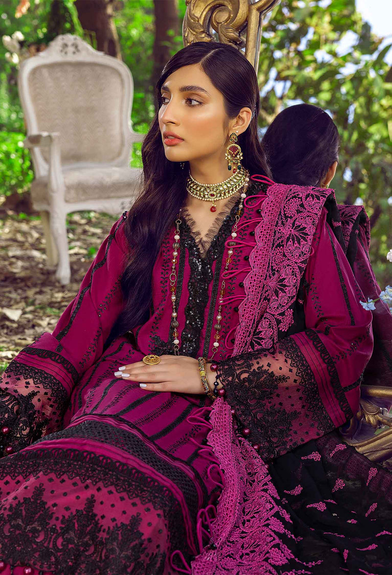 Atramentous - Schiffli Embroidered Lawn