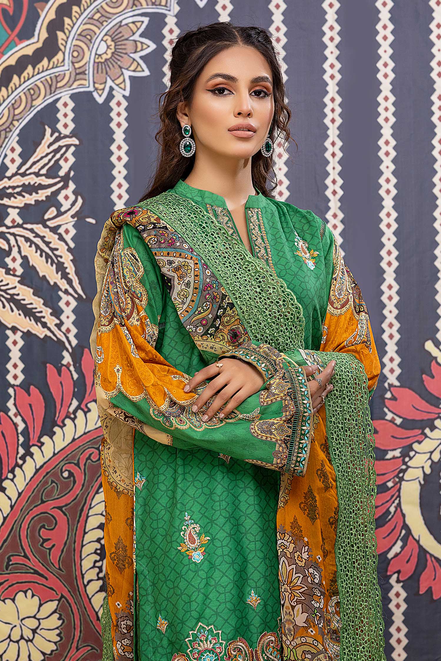 Forest Glory - Printed & Embroidered Lawn Pret 3PC