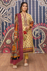 Caramel Charm - Printed & Embroidered Lawn Pret 3PC