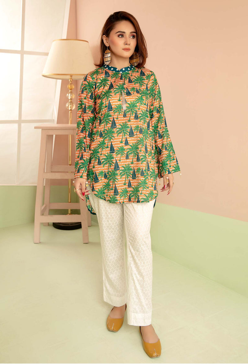 Silvid - Digital Printed Stitched Lawn Kurti