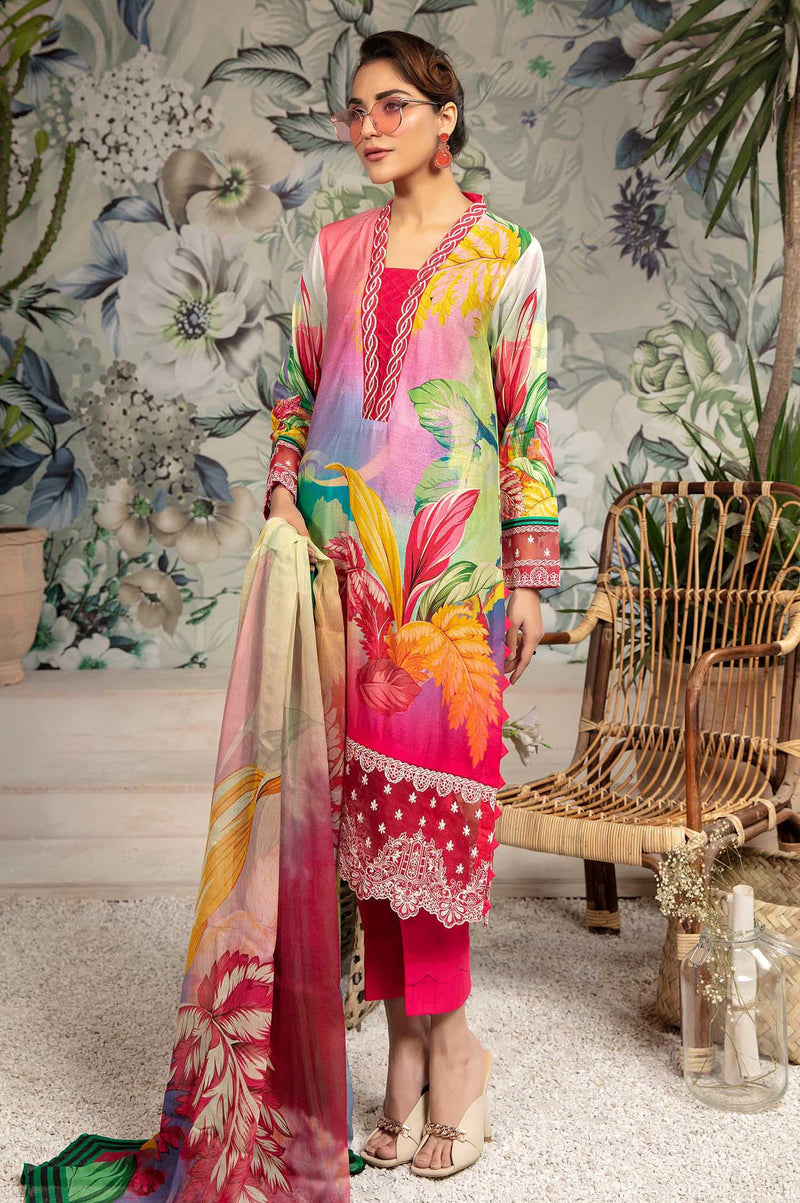 Floral Fusion - Printed & Embroidered Lawn 3PC