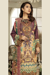 Tifny - Digital Printed & Embroidered Swiss Voil 3PC