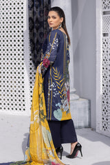 Violent Violet - Stitched Printed & Embroidered Lawn