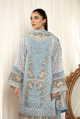 Arctic - Stitched Embroidered Organza 3PC