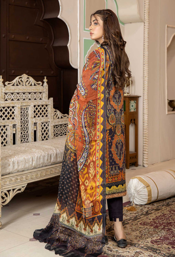 Amethyst Charm - Chikankari Embroidered Lawn 3PC