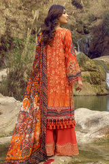 Flame - Exclusive Unstitch Lawn