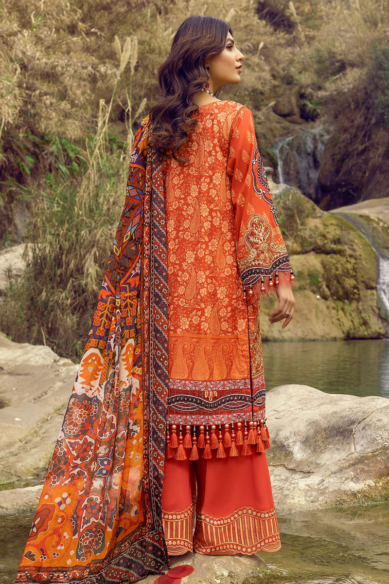 Flame - Exclusive Unstitch Lawn