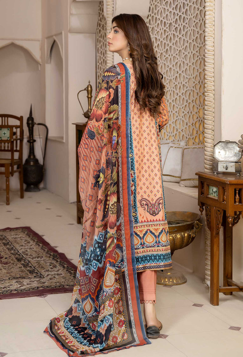 Sangria Savor - Chikankari Embroidered Lawn 3PC
