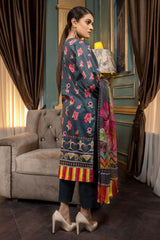 Limed Spruce - Embroidered & Printed Lawn